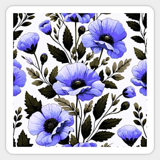 Poppy Flower Sticker